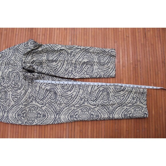 Talbots Lined Embroidered Beige Linen Blend Size 10‎ (30x28) - Picture 7 of 8